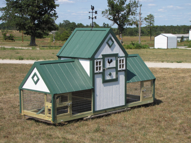 Custom 4x12 Double Poultry Palace